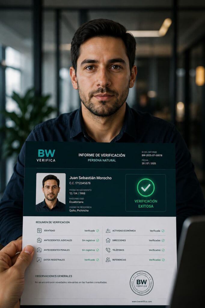 Verificar una persona